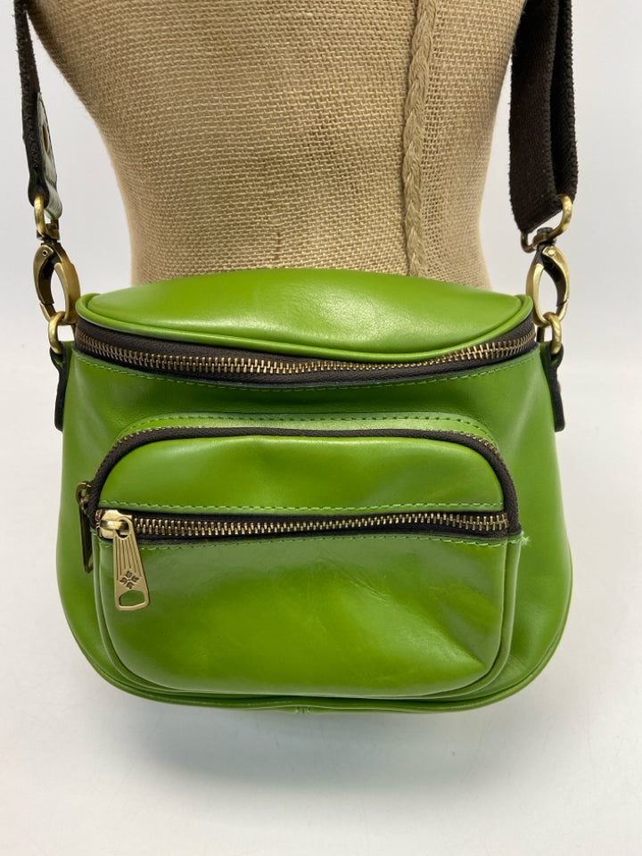 Patricia Nash Green Dark Brown Crossbody