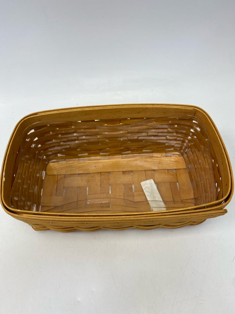 Longaberger Brown Woven Wood Basket