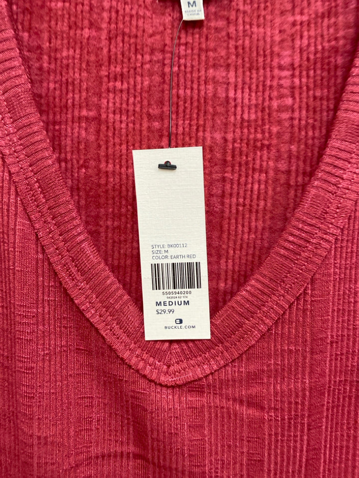 NWT BKE Size M Cranberry Texture Tank Ladies Top