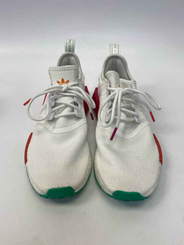 Adidas US Shoe Size 9.5 White/Green Sneakers