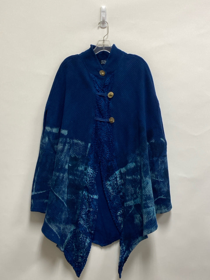 Art of Cloth Size S Navy Cape Ladies Jacket