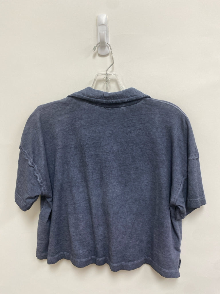 Free People Size XS Faded Navy Cropped Ladies Top