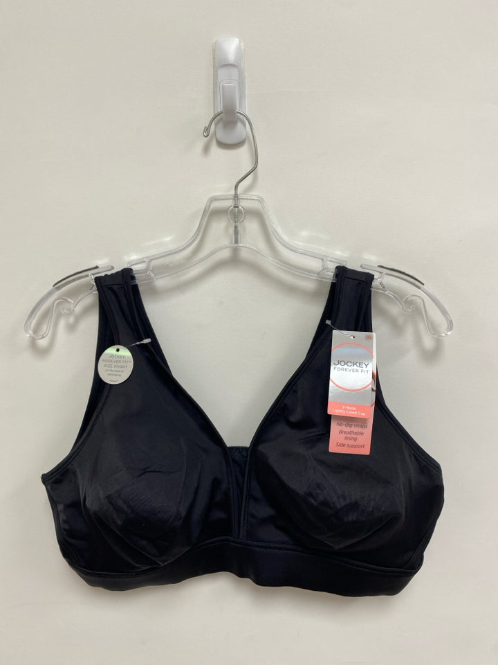 NWT Jockey  SIZE  3X Black V Neck Plus Size Bra