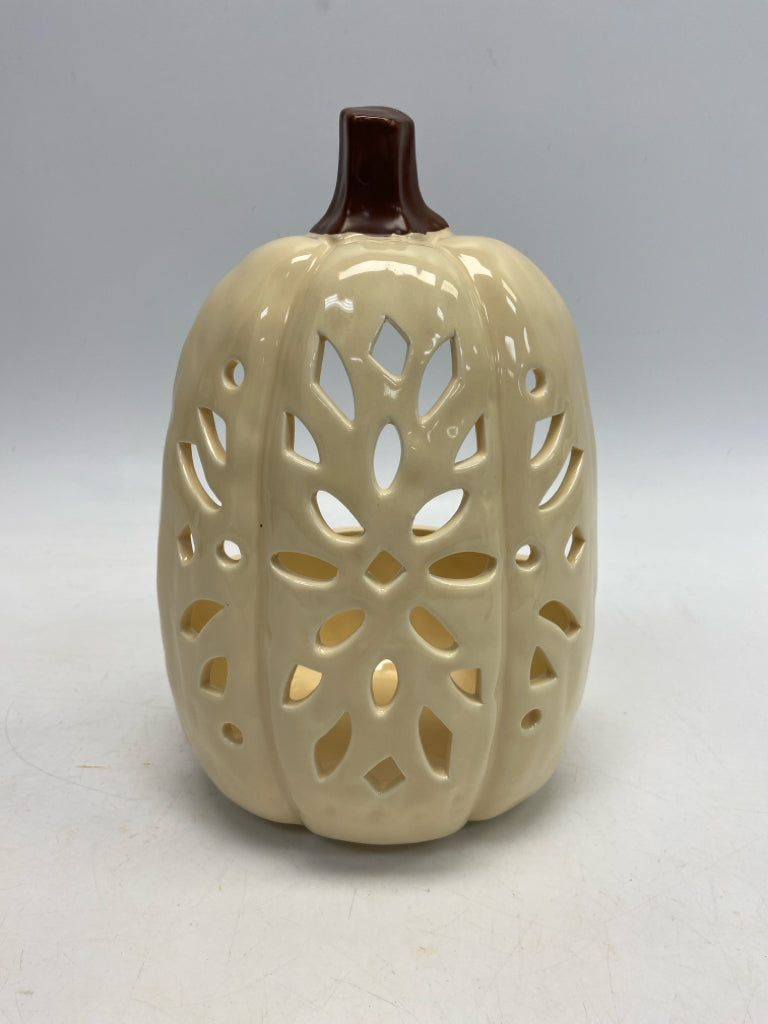Yankee Candle Cream Cut-Out Ceramic Fall