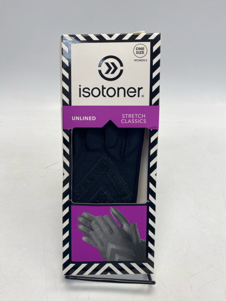NEW/BOX Isotoner Black Winter Gloves