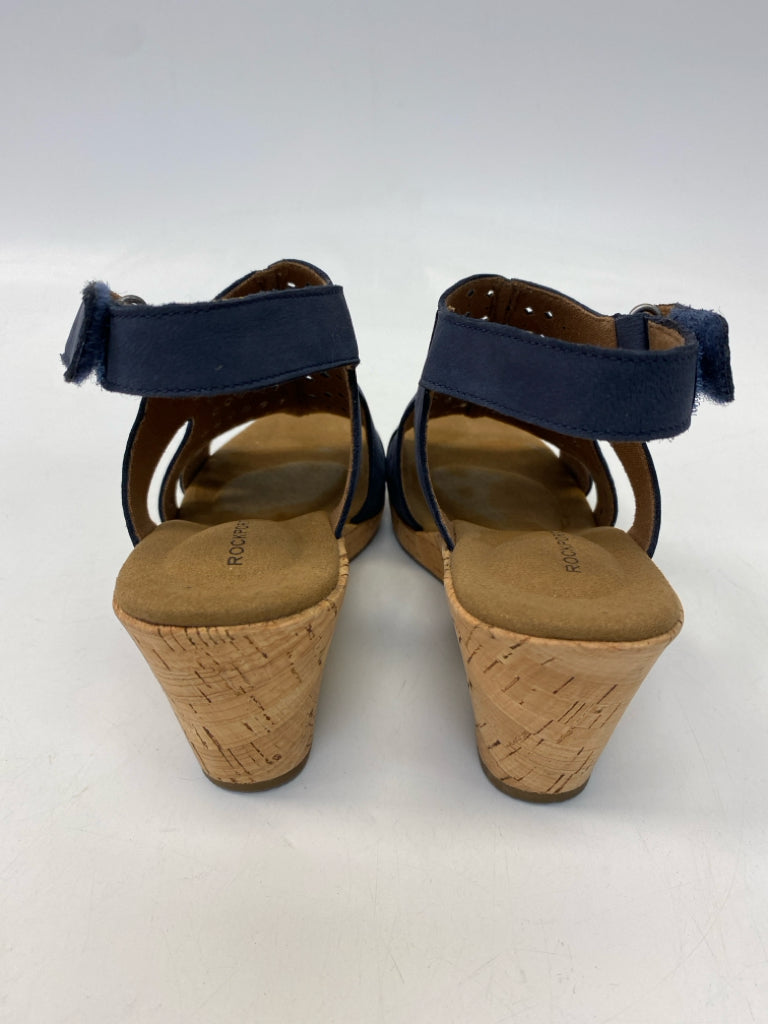 Rockport  Size 7.5 Dark Navy Perforated Sandals