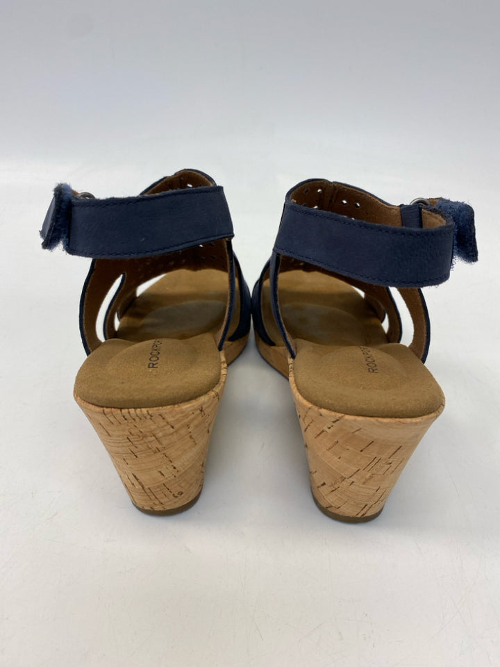 Rockport  Size 7.5 Dark Navy Perforated Sandals