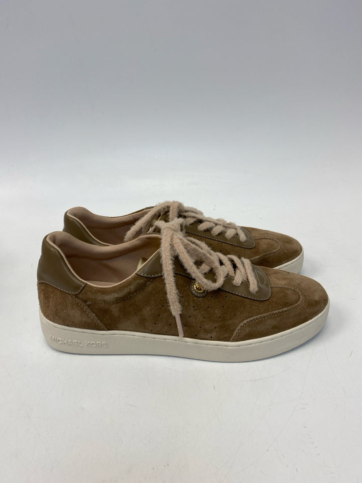 Michael Kors US Shoe Size 10 Brown Lace-up Suede Sneakers