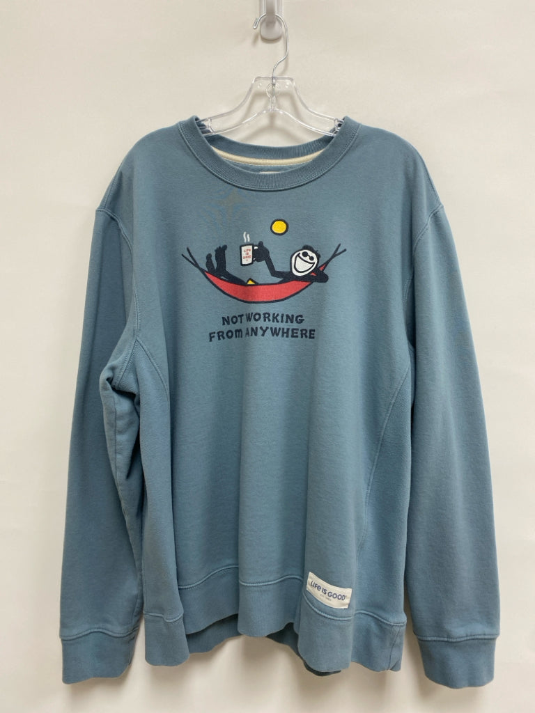 Life is Good Size XL Blue Men&