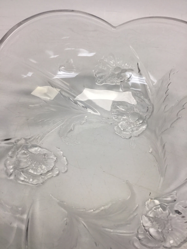Clear Flowers Glass Bowl(s)