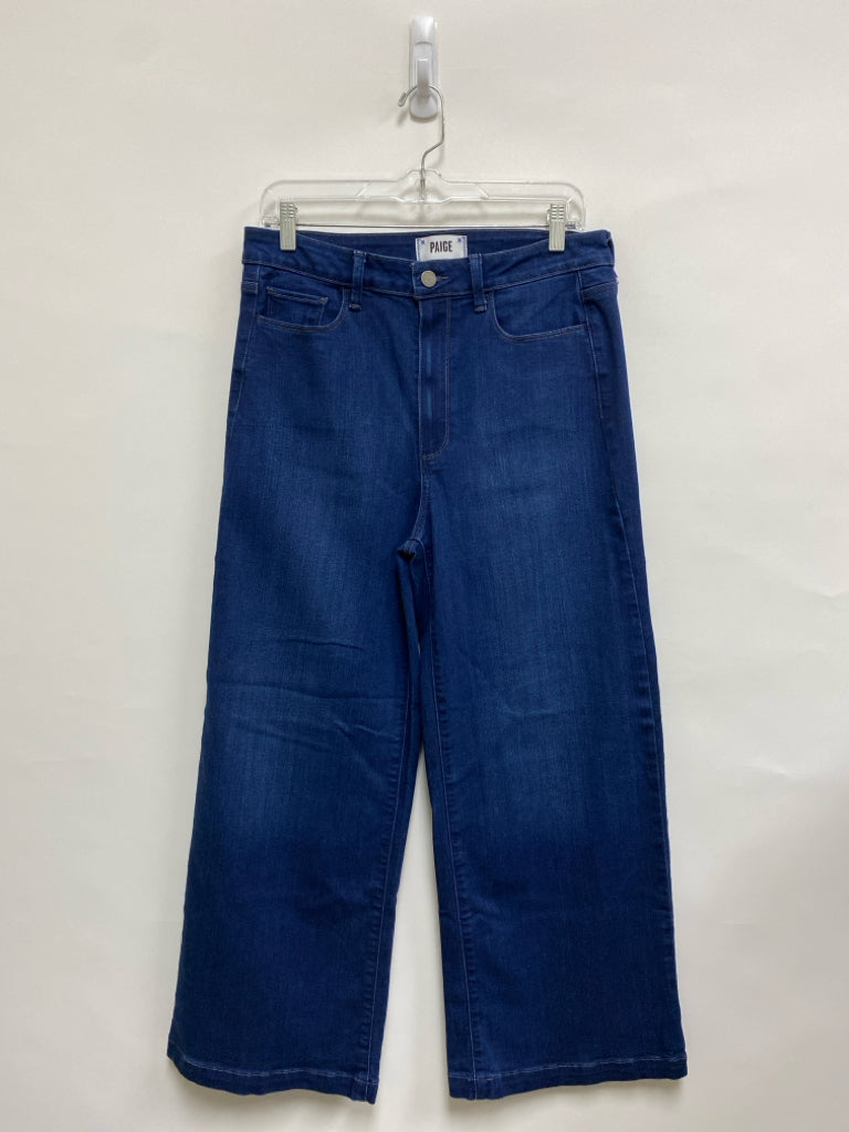 Paige Size 30 Dark Blue Wide Leg Ladies Jeans