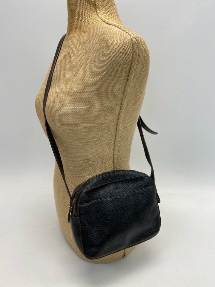 Fossil Black Leather Crossbody