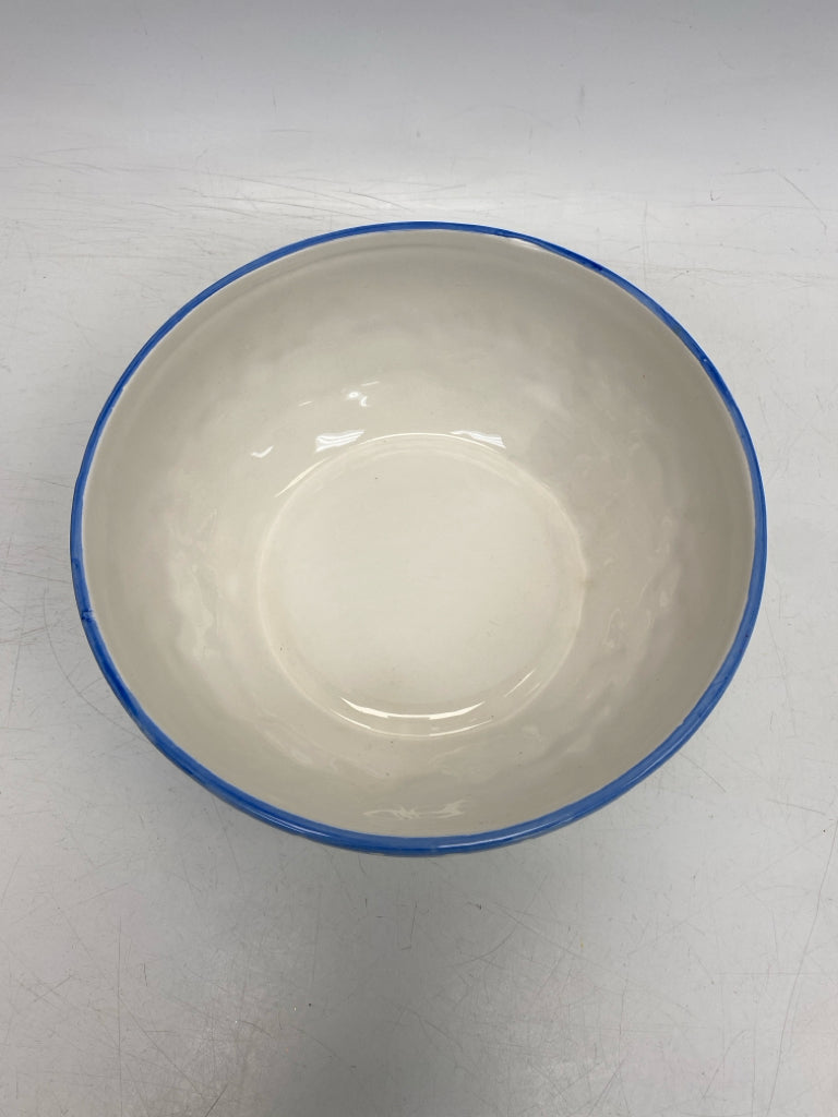 Blue/White Multi Color Scene Ceramic Christmas