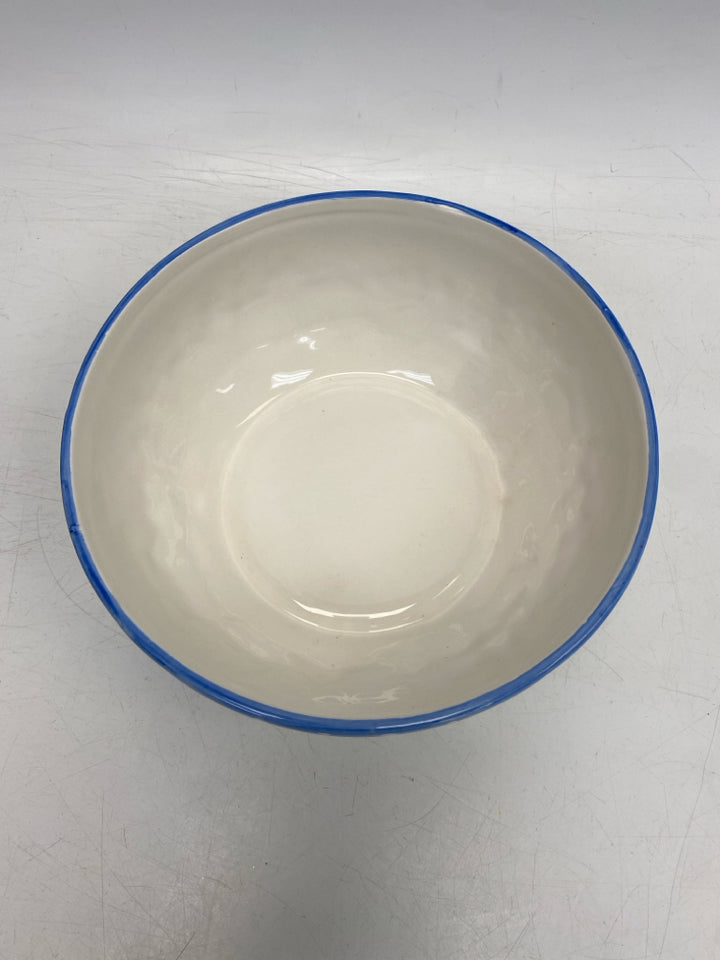 Blue/White Multi Color Scene Ceramic Christmas