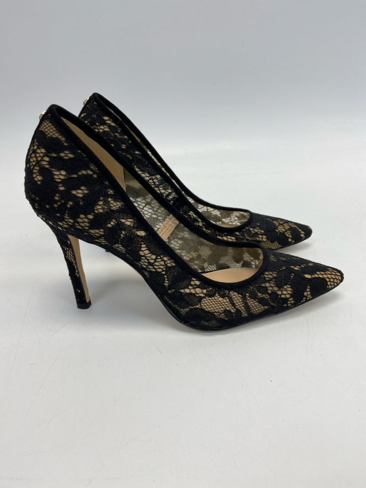 Sam Edelman  Size 7 Black Lace Heels