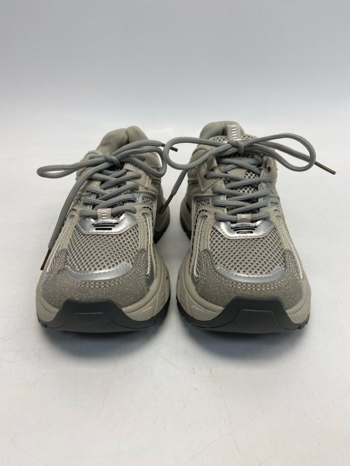 NWOT EU Shoe Size 36 Tan Gray Lace-up Sneakers