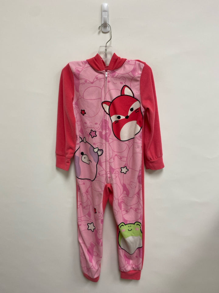 Squishmallows SIZE 7 Pink Animals Fleece Girl&