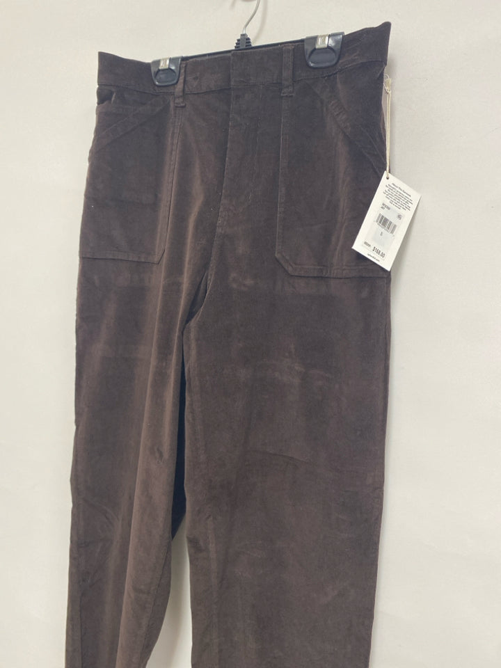NWT Splendid Size S Espresso Cropped Velour Ladies Pants