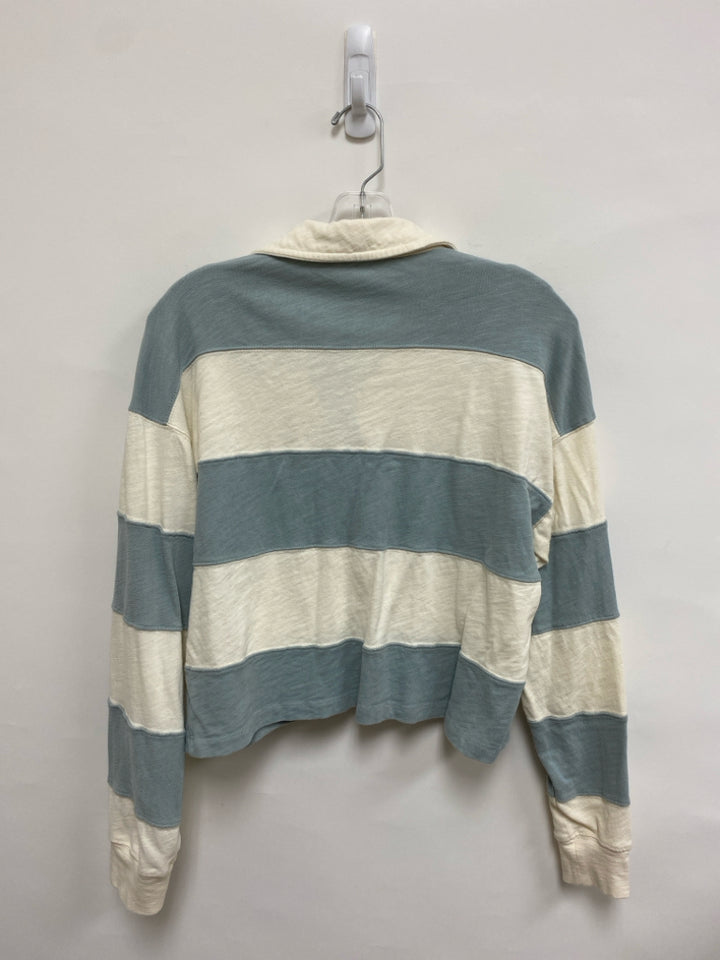Marine Layer Size S White Blue Color Block Ladies Top