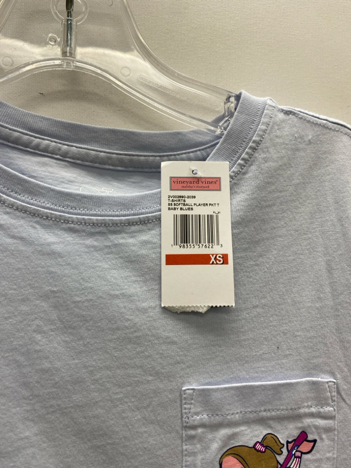 NWT Vineyard Vines Size XS Pale Blue Whale Ladies Top
