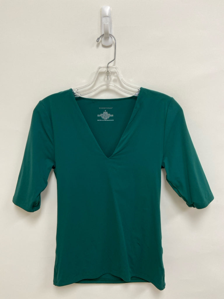 Wht House/Blk Mkt Size S Dark Green Ladies Top