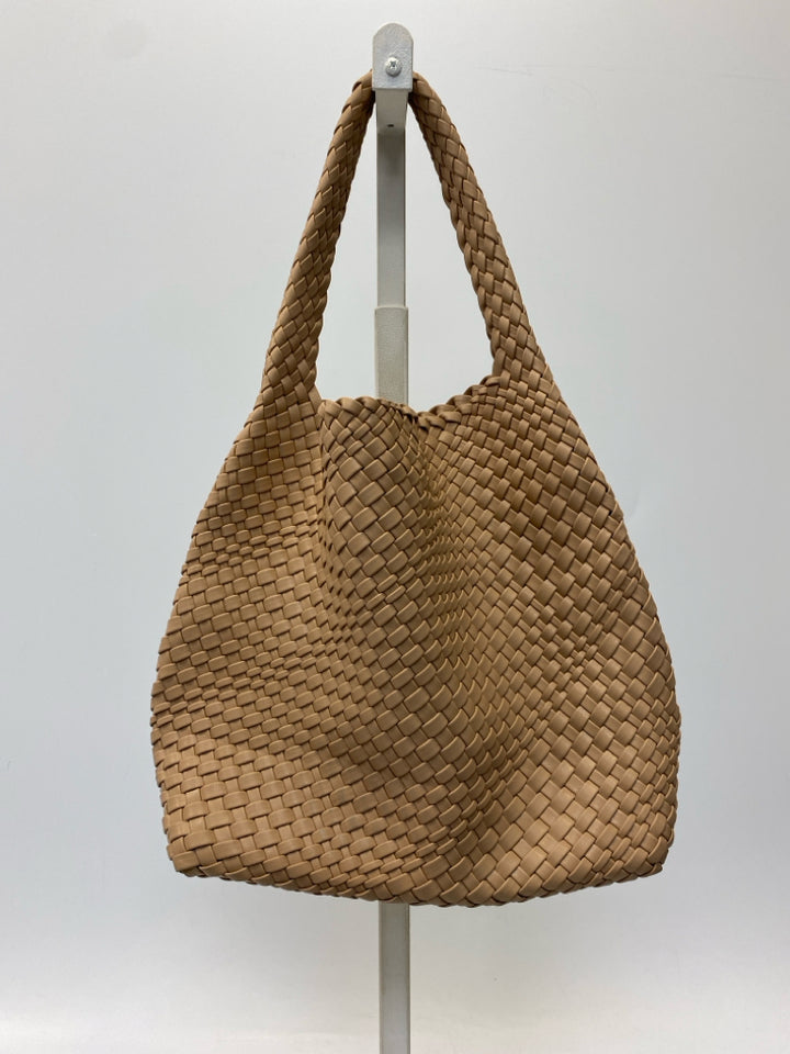 Tan Woven Handbag