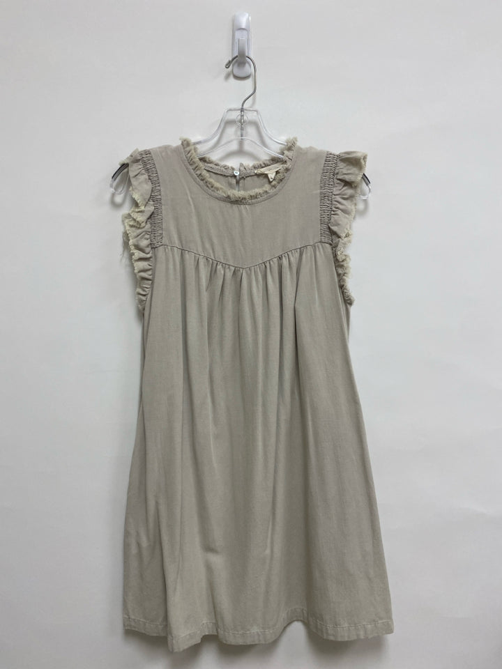 Size S Beige Fringe Ladies Dress