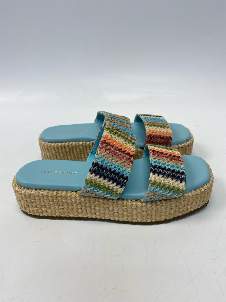Marc Fisher  Size 9.5 Aqua/Multi Sandals