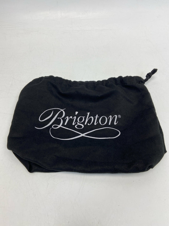 Brighton Cream Multi-Color Word(s) Belt Bag