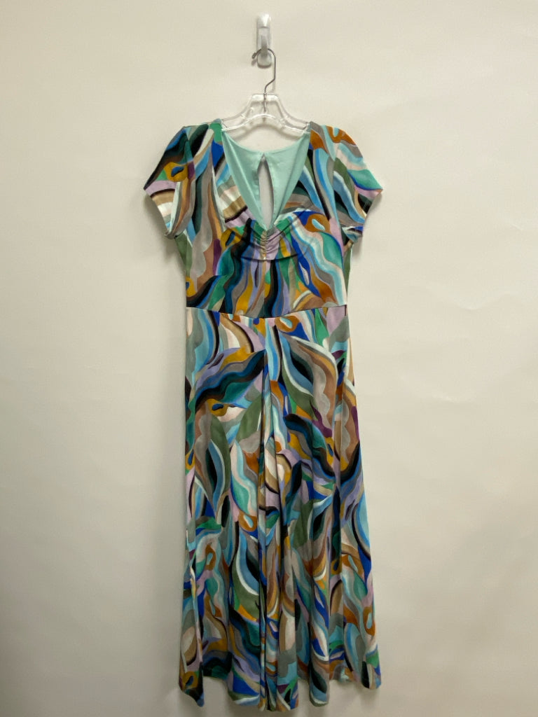 Soft Surroundings Size XS Blue Tan/Multi Ladies Jumpsuit