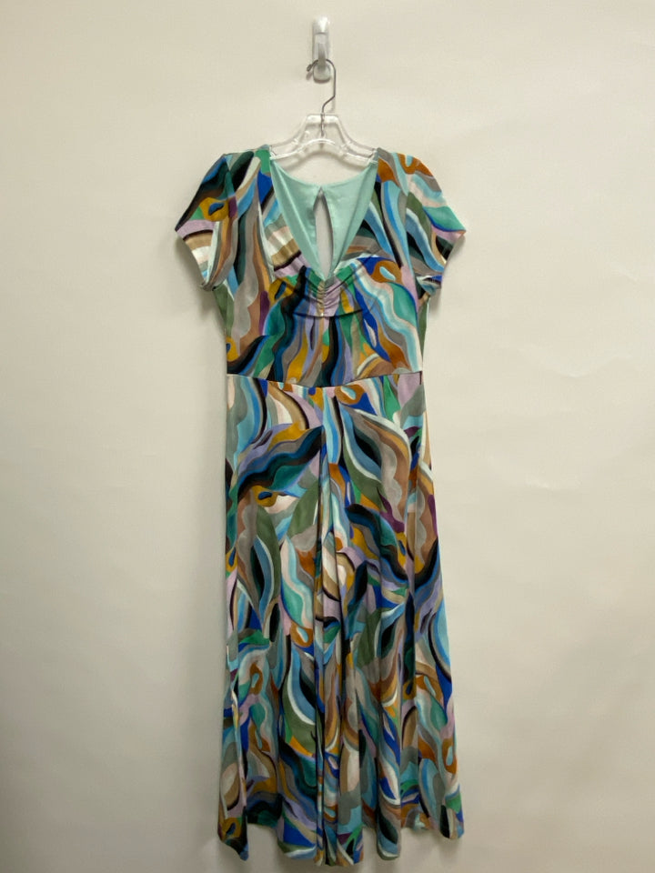 Soft Surroundings Size XS Blue Tan/Multi Ladies Jumpsuit