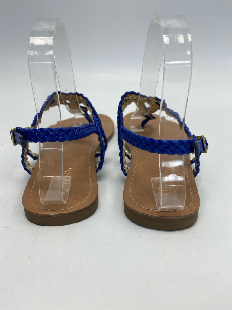 Merona  Size 8.5 Royal Blue Braided Sandals