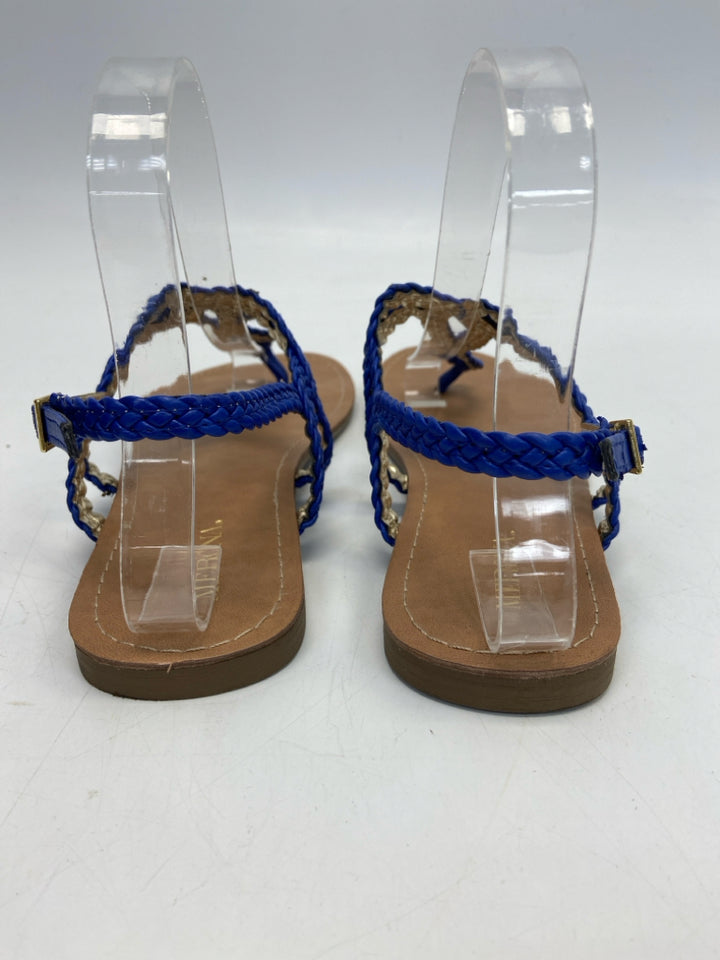 Merona  Size 8.5 Royal Blue Braided Sandals