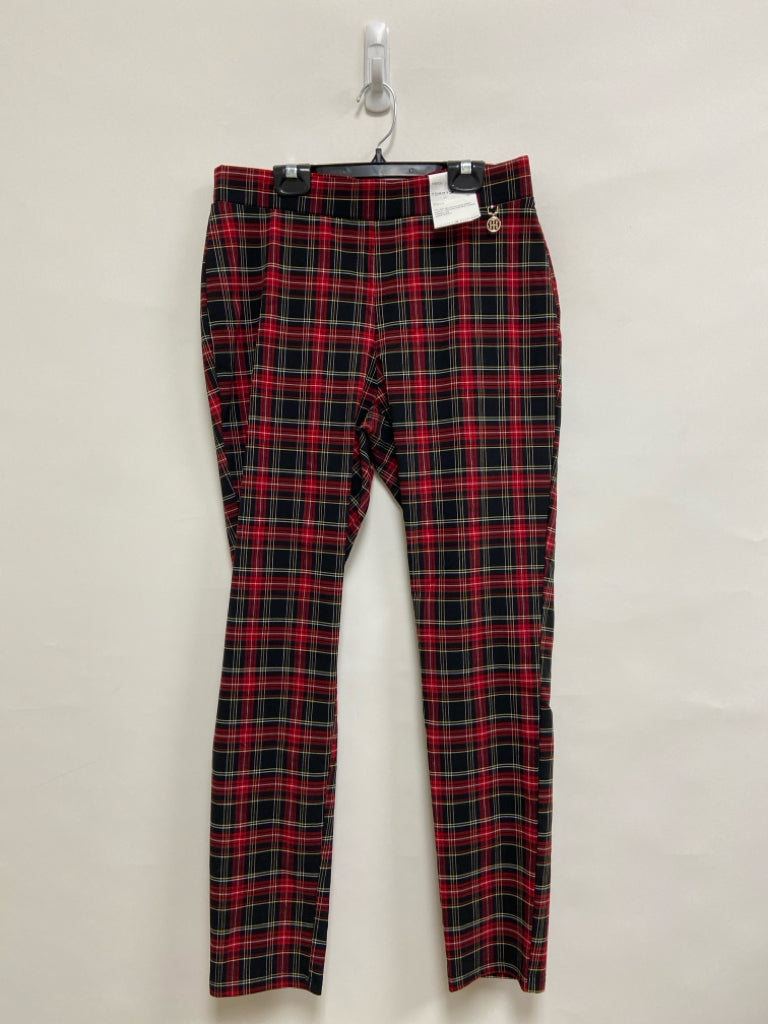 NWT Tommy Hilfiger Size 10 Red Black/Yellow Plaid Ladies Pants