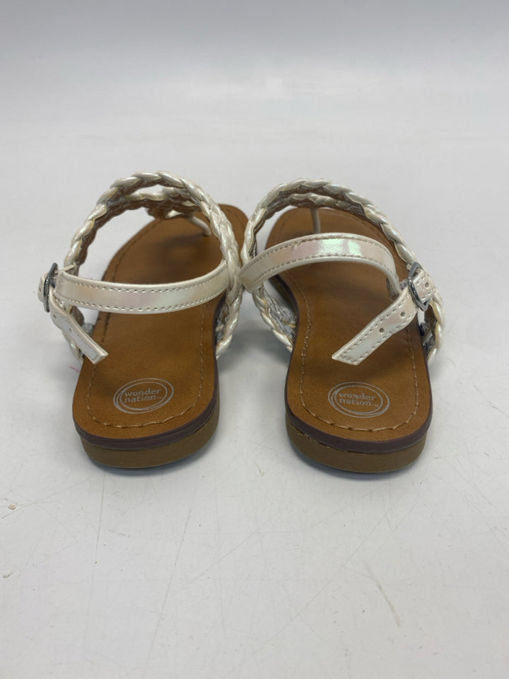 wonder nation SIZE 13 White Iridescent Braided Girl&