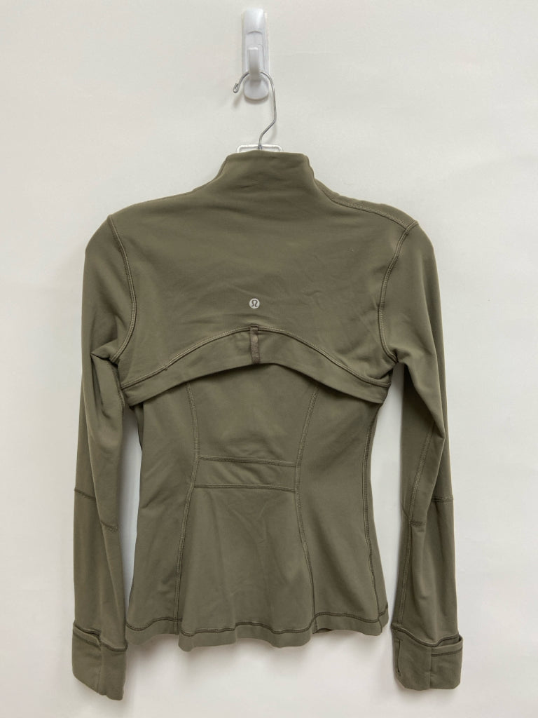 Lululemon Size 4 Taupe Zip Down Athletic Jacket