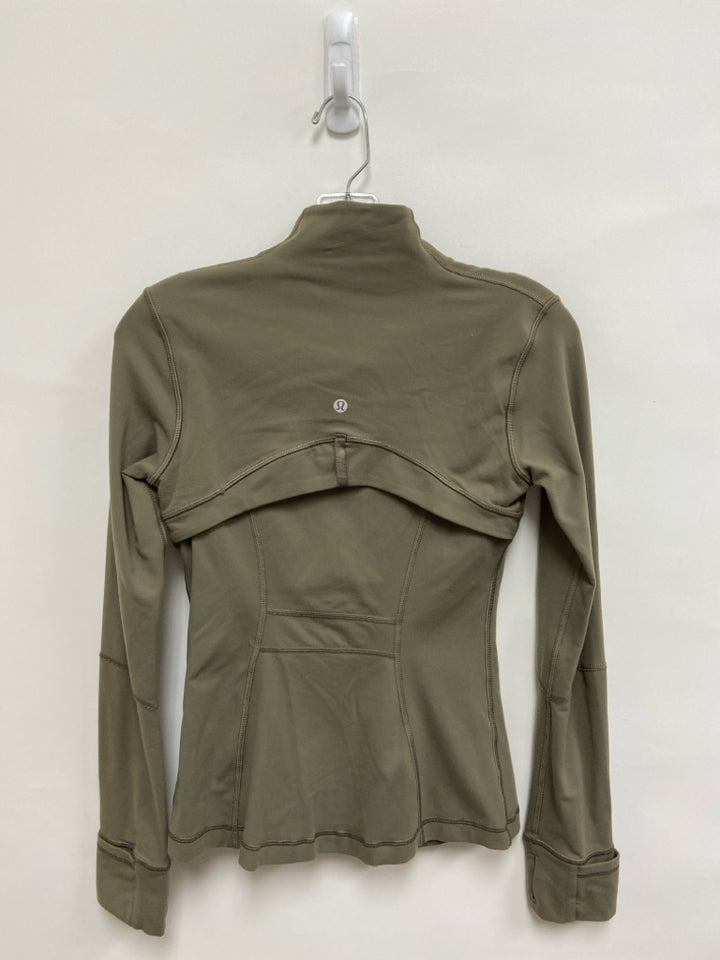 Lululemon Size 4 Taupe Zip Down Athletic Jacket