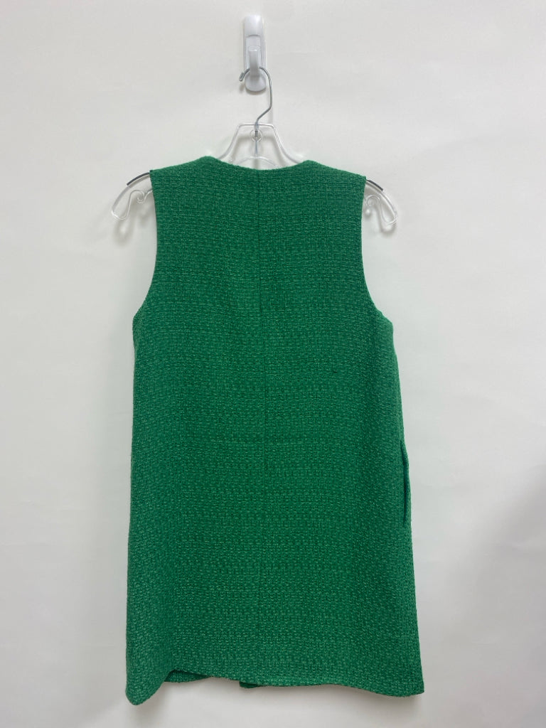Pomander Place Size S Green Woven Sleeveless Ladies Dress