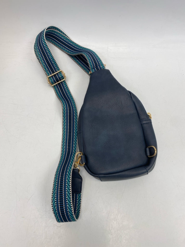 Navy Teal Green Crossbody