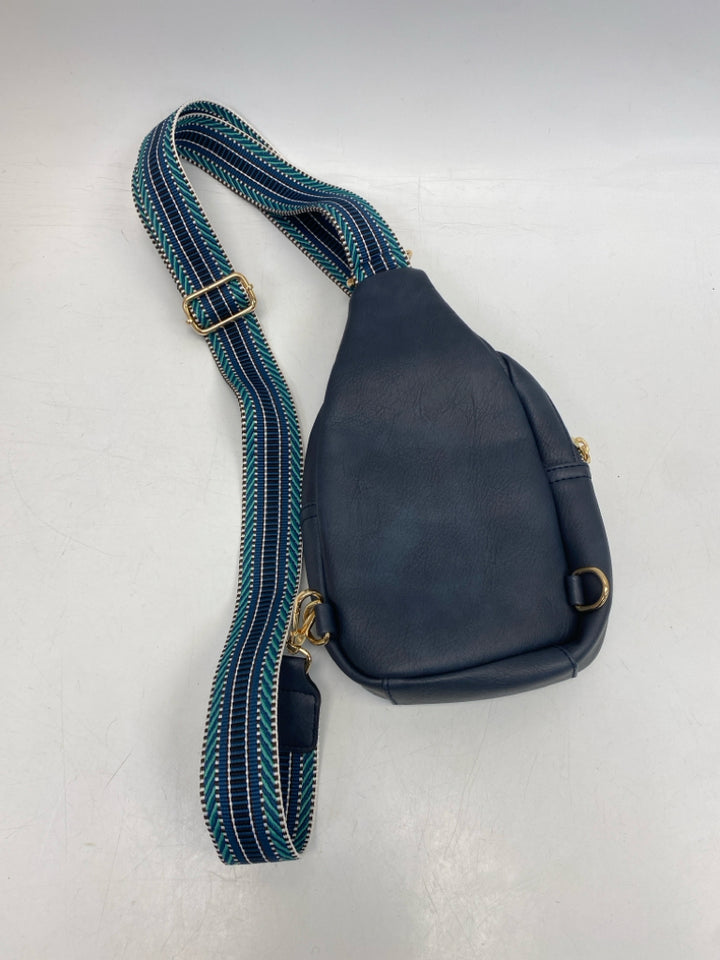 Navy Teal Green Crossbody