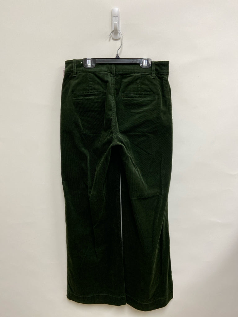 LOFT Size 4 Dark Green Corduroy Ladies Pants