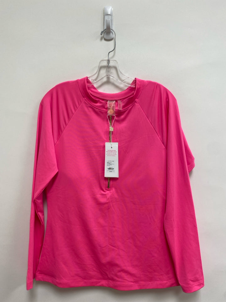 NWT LILLY PULITZER  SIZE  16 Neon Pink Plus Size Rash Guard