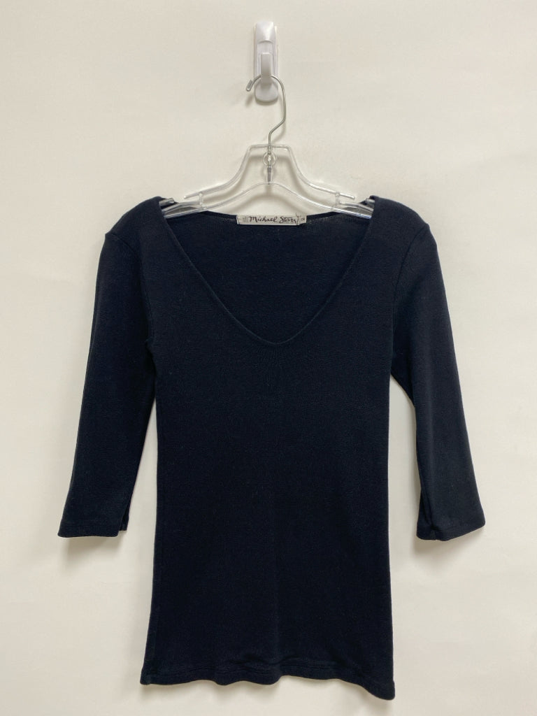 Michael Stars Size OSFM Black V Neck Ladies Top