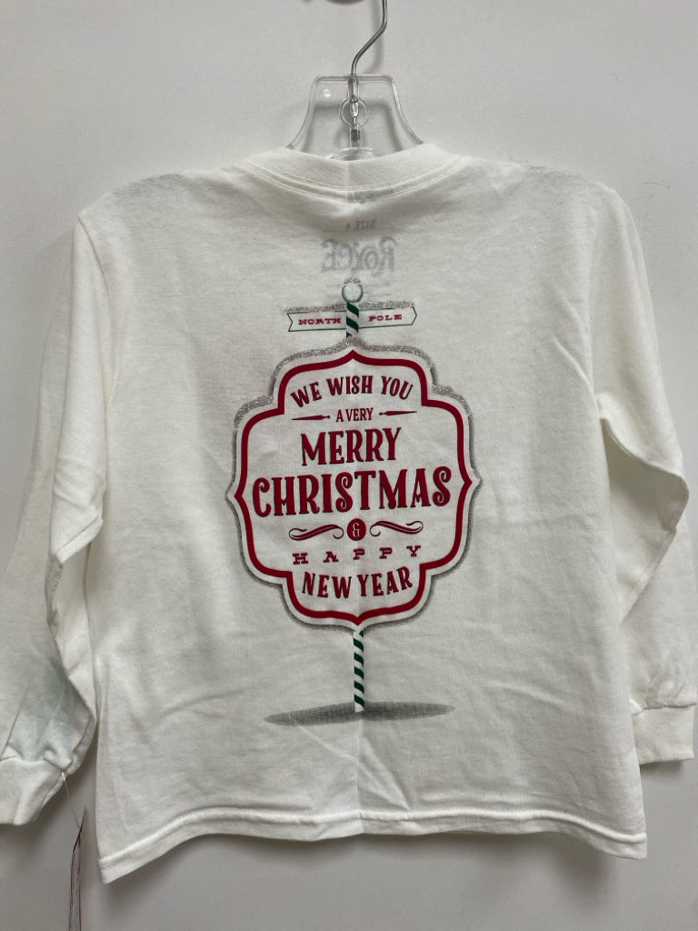 NWT SIZE 4 White Red/Silver Christmas Boy&