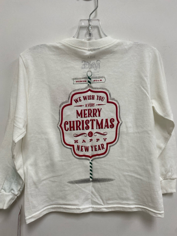 NWT SIZE 4 White Red/Silver Christmas Boy&