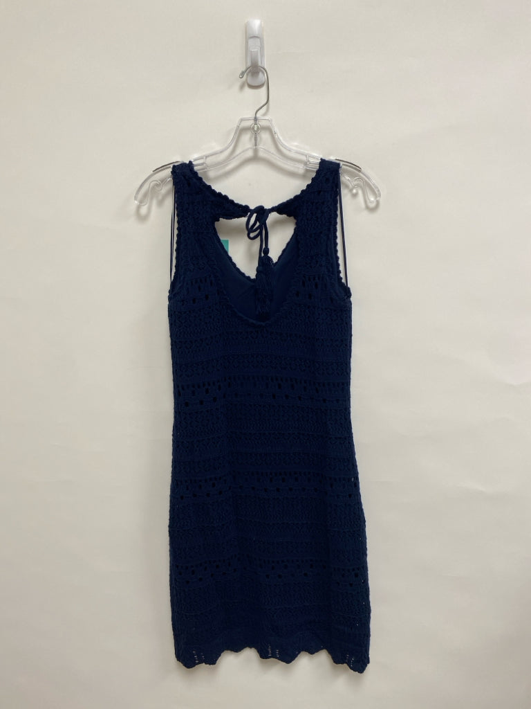 NWT maurices Size M Navy Sleeveless Crochet Ladies Dress