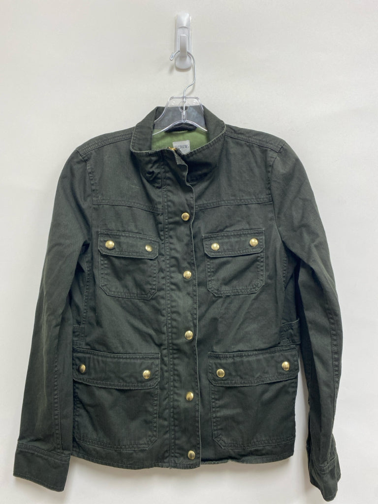 J Crew Size S Dark Green Button Up Ladies Jacket