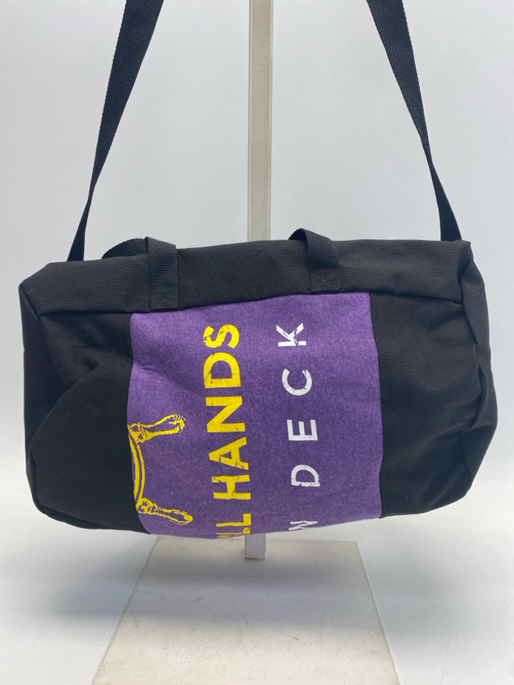 Black Purple/Yellow Duffle Bag
