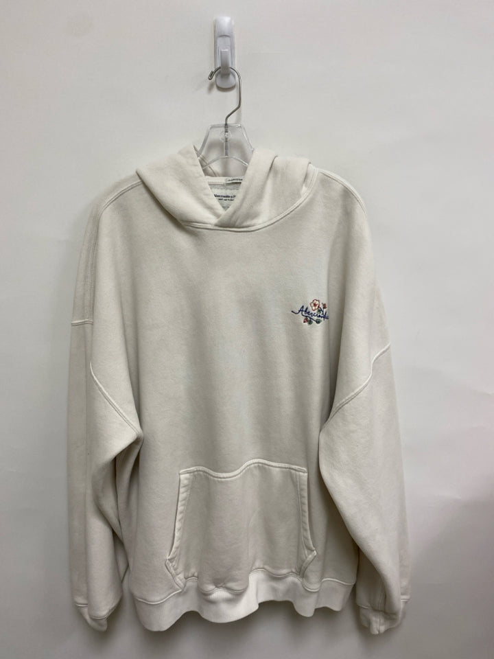 Abercrombie &amp; Fitch  SIZE  XXL White Words Hooded Plus Size Top