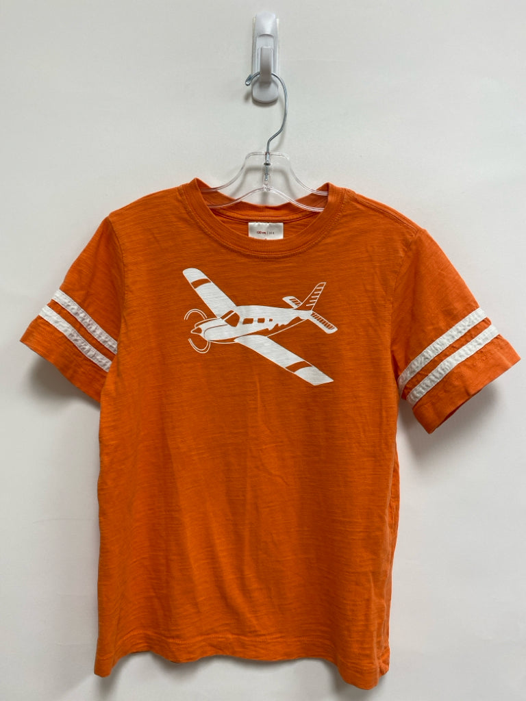 hanna Andersson SIZE 8 Orange White Airplane Boy&